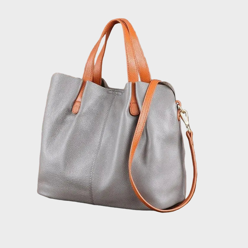 Klassisk Struktureret Shopper Taske