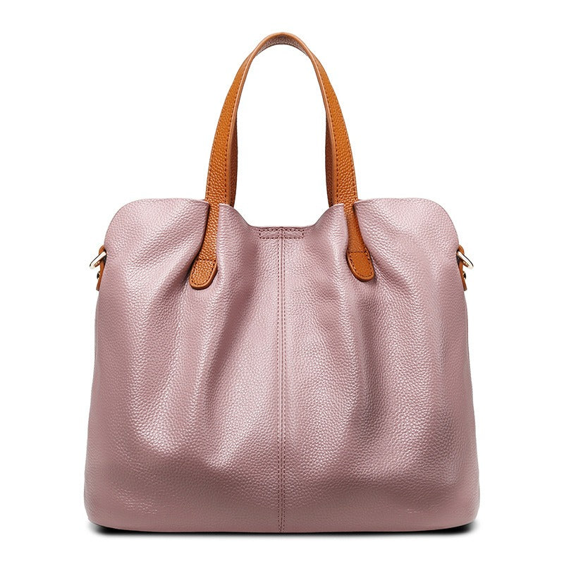 Klassisk Struktureret Shopper Taske