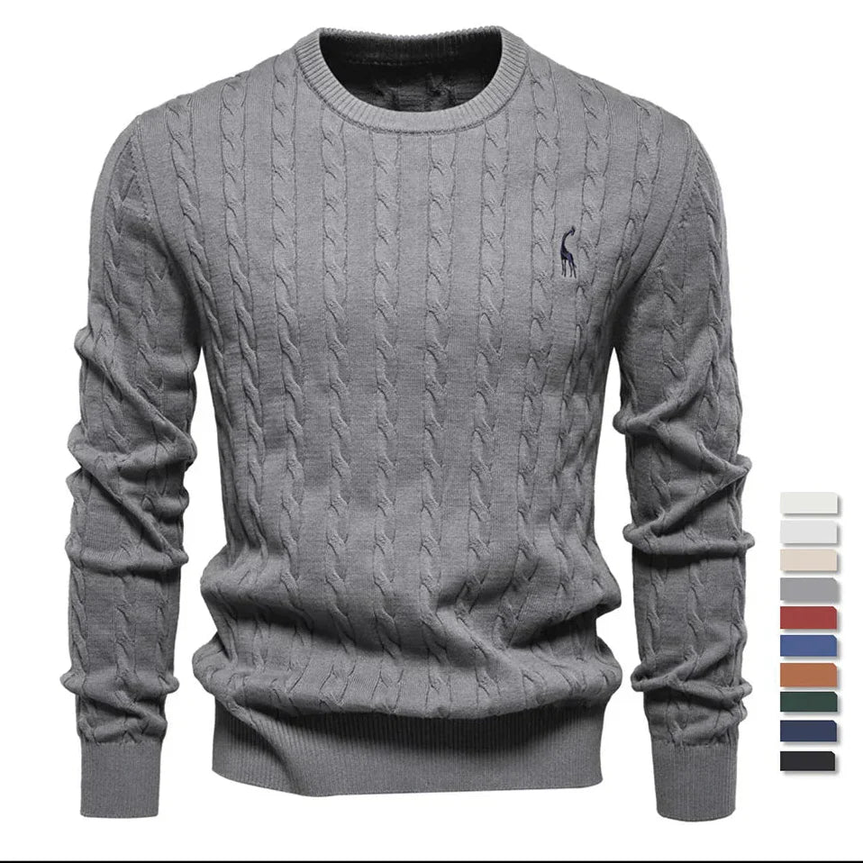 Falkner Strikkemoderne Herrepullover