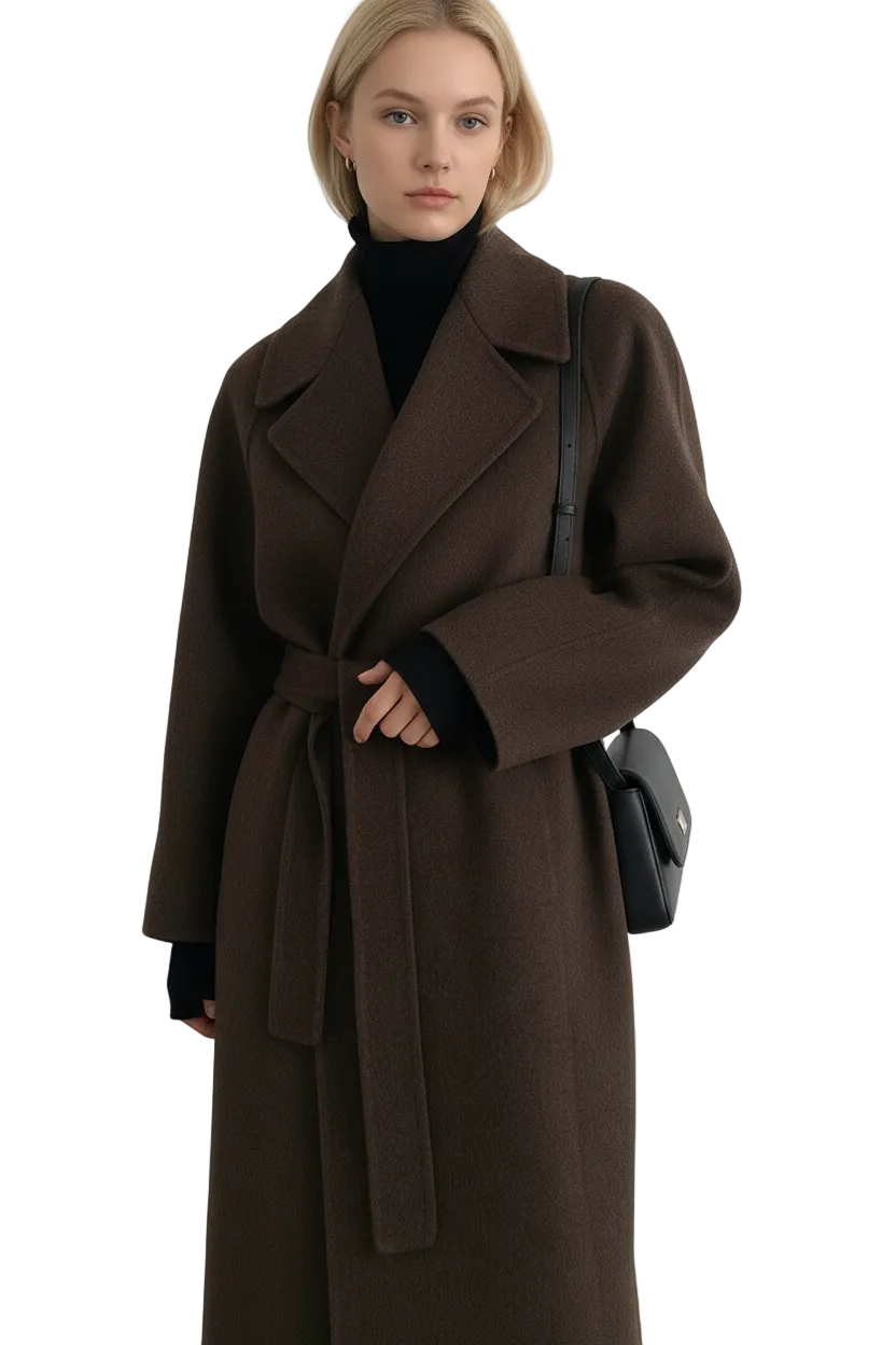 KATRINE™ | ELEGANT LANG FRAKKE MED BÆLTE