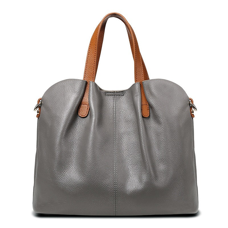 Klassisk Struktureret Shopper Taske