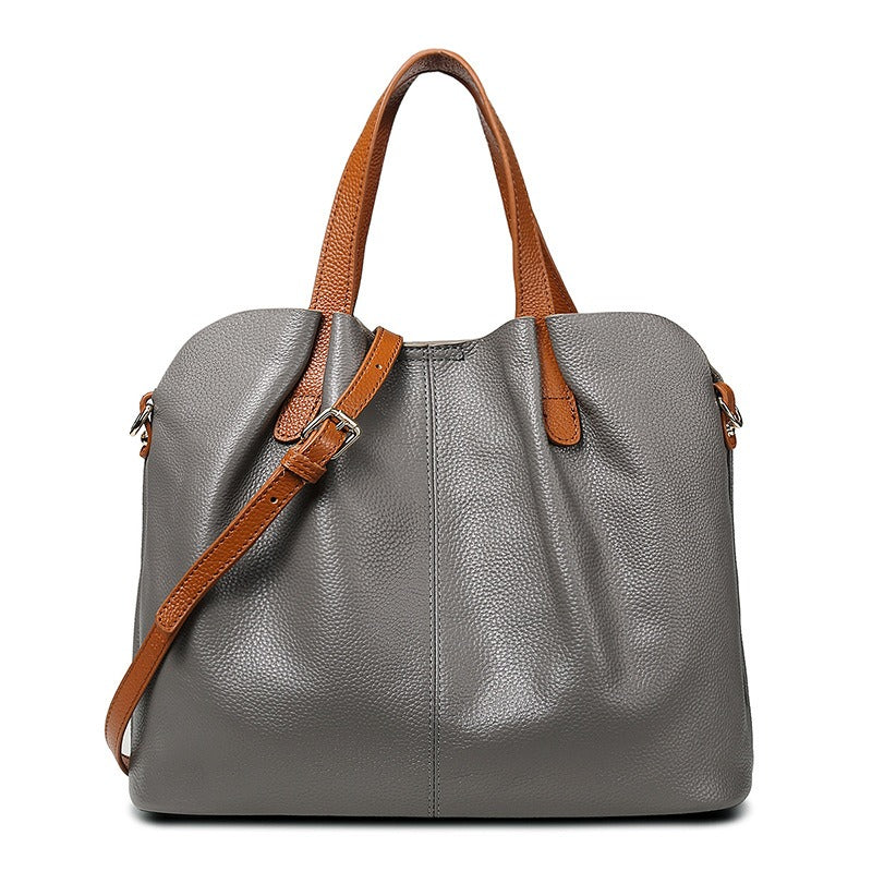 Klassisk Struktureret Shopper Taske
