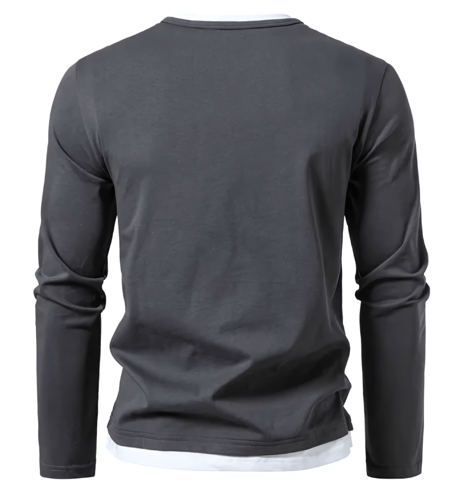 Alwin Premium Langærmet T-shirt i kæmmet bomuld